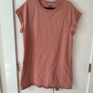 Aerie Pink Sweatshirt Mini Dress Size Large